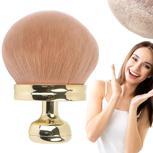 Pinceau auto-bronzé pinceau auto-tanneur, pinceau d'auto-bronzage ovale, 2,8 dia. applicateur de crème solaire réutilisable doux pour les jambes de maquillage pour le corps des bras