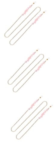 SOIMISS 3stücke Stilvolle Brillenkette Aus Rosa Kristall Elegantes Brillenband Für Damen Langlebig Und Dekorativ Für Sonnenbrillen Und Brillen Schützt Vor Verlust Und Beschädigung