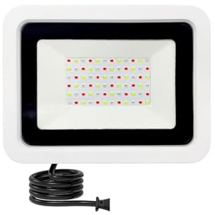 MEIVIYA Projecteur LED extérieur Projecteur Led RGB 50W 100W IP68, Projecteur Extérieur, Réflecteur, Lampe Avec Application/télécommande(Mobile APP Control,100W)