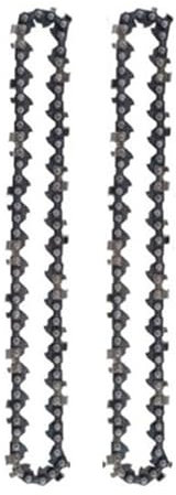 GSCLZ KettensäGenketten 4/6 Zoll Mini-Stahl-Kettensägenketten, elektrische Kettensägen, Teile, Führungsplatte, Gartengeräte, Sägezubehör, scharfes Kettensägen-Kettenset(2pcs 6in)