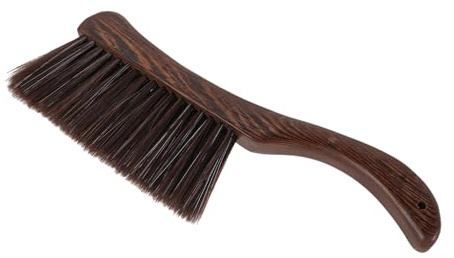 WRITWAA Wenge Bed Brush Wooden Scrub Brush for Beds and Mattresses Long Handle and Thick Wooden Handle for Cleaning and Furniture