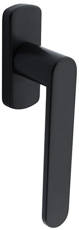 CATERWIN Maniglia Martellina Ping DK Vida Cremonese Per Infissi Porte Finestre Balconi in PVC Alluminio Legno Combinato Movimento Vasistas Apertura Chiusura Colori Vari (1 pz - Nero)