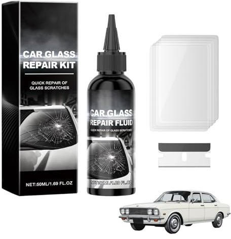 Myluatye Colle de Réparation de Verre Automobile,50ML Liquide de Réparation de Verre de Voiture,Kit Reparation Pare Brise,Réparation pour Pare-Brise