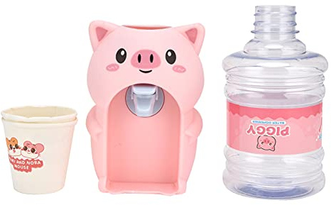 GLOGLOW Mini Dispensador de Agua para Niños, Juguetes de Cocina para Niños Portátiles Dispensador de Agua Simulación Pequeña Copa de Juguete para Uso Doméstico Mini para, Linda Nan de Dibujos