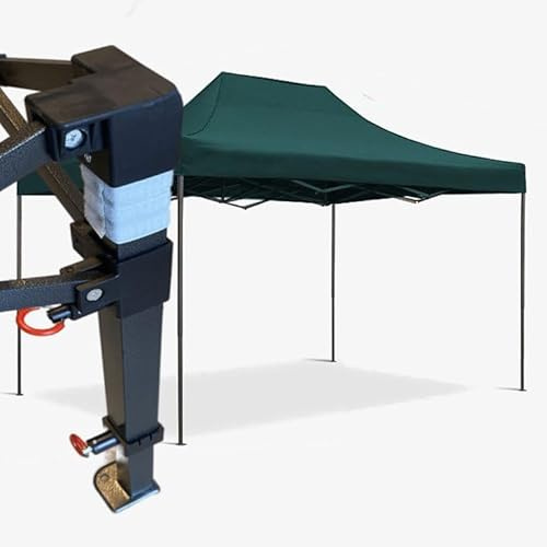 Gazebo certificato IGNIFUGO pieghevole acciaio portatile estendibile richiudibile estensibile per fiere eventi stand chiosco tenda tendone mercato mercatino (laterali esclusi) (Nero, 3x4,5m)