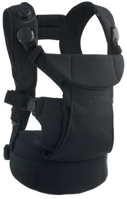Mamas & Papas Kudo Babytrage - Schwarz - Einfach zu montieren, anzupassen & zu entfernen, innovatives Design, ergonomische Unterstützung, gesunde Körperhaltung - 0-36 Monate