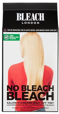 Bleach London No Bleach Bleach - Persulfate-Free High Lift Tint for Gentle Lightening - Takes Hair Up to 5 Shades Lighter - Suitable for All Hair Types - (Complete Kit)