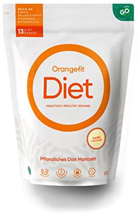 Orangefit Diet Mahlzeitersatz Shake - Vanille - Proteinreich - Diät Shakes zum Abnehmen - 850g (13 shakes)