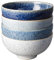 Denby - Studio Blue Rice Bowls Set of 4 - Dishwasher, Microwave Safe Crockery 480ml 13cm - Tonal Blue Ceramic Stoneware Tableware - Chip & Crack Resistant Rice Bowls