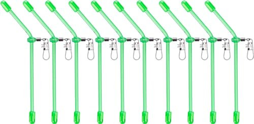 Zite Fishing Anti Tangle Boom Set - Sleeve-Tubes mit Wirbel - Karpfen Futterkorb Angeln Friedfische Zubehör 10 STK 10cm