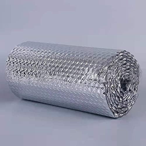 QCKJ Verdickung Doppelte Alu Isolierfolie DäMmfolie Bubble Thermofolie HeizköRper Roll FüR Den Einsatz In DäChern WäNden Und BöDen WäRmehaltung Wohnmobil und Wohnwagen(Size:2m*5m)
