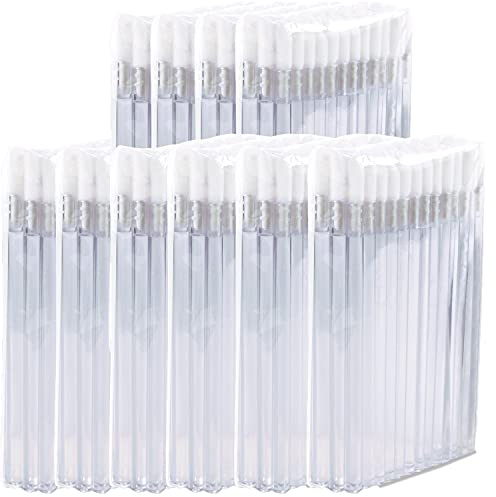 P-Beauty Cosmetic Accessories | Mikrofaser Lippenpinsel geeignet für die Wimpernverlängerung | Einweg Lippenpinsel | Kosmetik Lippenpinsel | Fusselfreie Pinsel | Lipbrush | Trans | 50-500 Stück (500)