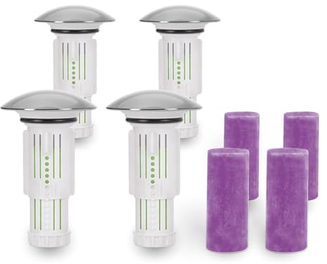 Abflussfee Waschbecken Abflussstopfen inklusive 8 Reinigungssteine| Reinigungssteine für Abflüsse jeder Art, Abflussreiniger | Duft Lavendel