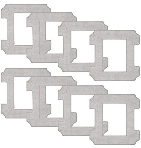 8 Stück Reinigungspad für ECOVACS WINBOT W2 PRO / W2 PRO Omni / W2 Omni / W2 / W1 Pro / W1 Fensterputzroboter, Reinigungstücher Waschbare Mikrofaser Fensterreinigung Ersatzteile Zubehör