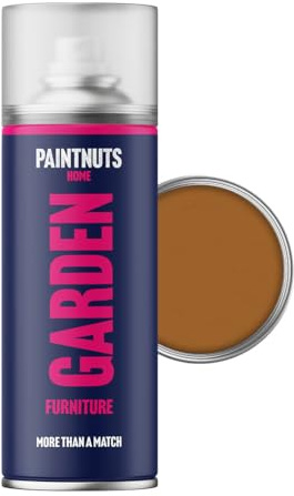 Paintnuts Garden Furniture Paint - RAL-8001 - OCHRE BROWN Matt 400ml Spray Can