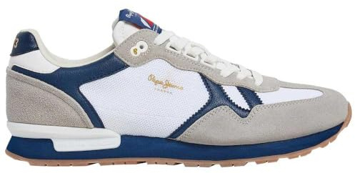 Pepe Jeans Brit Retro Leather Sneakers Grey