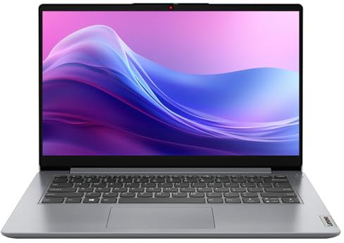 Lenovo IdeaPad 1 Laptop, 14 HD Screen, Intel Celeron N4020, 4GB RAM, 128GB eMMC, Webcam, Wi-Fi 6, Windwos 11 Home, Grey