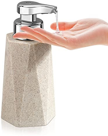 Phneems Seifenspender Automatisch Elektrischer Automatic Soap Dispenser Mit Sensor No Touch Sensor Automatischer Seifenspender FüR Bad,KüChe,BüRo Gelb Sand
