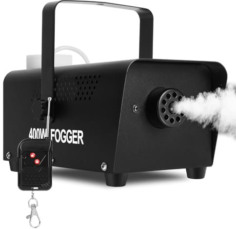 HOTUT Party Smoke Machine with Wireless Remote Control,500W Smoke Machine,Compact Fog Machine,Powerful Party Smoke Machine for Fog Mist Effects,2000CFM Fog,for Parities Weddings Holidays Halloween