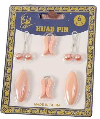 XINGLIDA Wollmütze, 1Set Perlen Schal Clip Muslime Frauen Schal Clip Ausschnitt Sicherheitsnadel Pullover Clip für Frauen Sichern Stilvolle