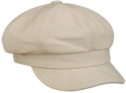 Lipodo Uni Light Ballonmütze Schirmmütze einfarbig Damen Frühling Sommer beige M (56-57 cm)