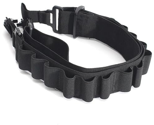 Schnapsgürtel, Gürtel fur Klopfer, gürtel für klopferKlopfer Gürtel, Schnapsgürtel Nylon Schrotflintenpatronen Etui Patronengürtel für Junggesellenabschied, Partygeschenk, Karneval (Schwarz)