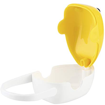 Naroote Caja de Almacenamiento para Chupetes, Estuche para Chupetes de Gran Capacidad, para Bebés Pequeños (YELLOW)