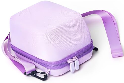 Sagreeny Étui de protection pour appareil photo Polaroid Now+ Gen 2 3rd One Step2, sac de protection en EVA sur mesure avec bandoulière réglable, rangement de transport compact, violet, 4×3×2 inch