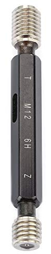Jeffergarden Calibro in Acciaio con Tappo Filettato L25-204y Calibro, Strumento Manuale per Misurazione Metrica in Acciaio per Cuscinetti M2 * 0,4, con Tappo Filettato a Doppia Vite, Facile da Usare