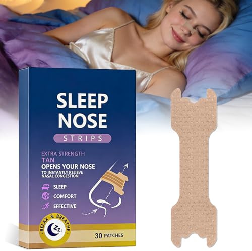 Nasal Strips for Snoring and Breathing 30pcs, Anti-Snore Devices for Men & Women, Snoring Aid for Men and Women