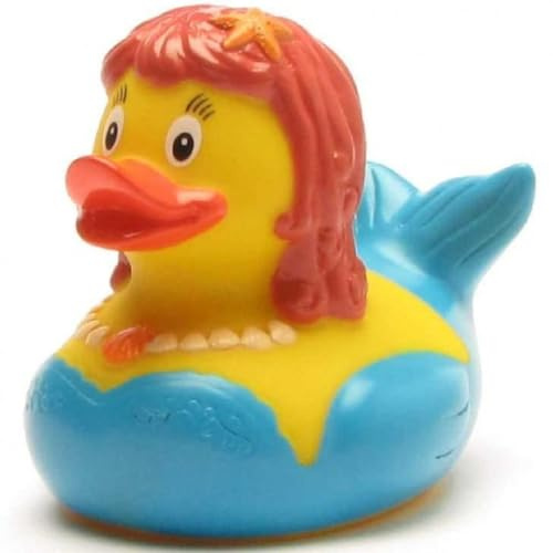 Duckshop I Badeente Meerjungfrau I Mermaid Quietscheente I L: 8 cm I Quietscheentchen I Geschenk für Mädchen I Präsent Sammler