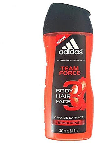 Adidas Men Duschgel 3in1 - Team Force - 6er Pack (6 x 250 ml)