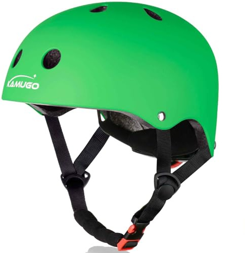 KAMUGO Kids Bike Helmet, Adjustable Toddler Helmet Age 2-8, Multi-Sport Safety Kids Helmet for Boys/Girls, Childrens Helmet for scooter skateboard skate cycling roller