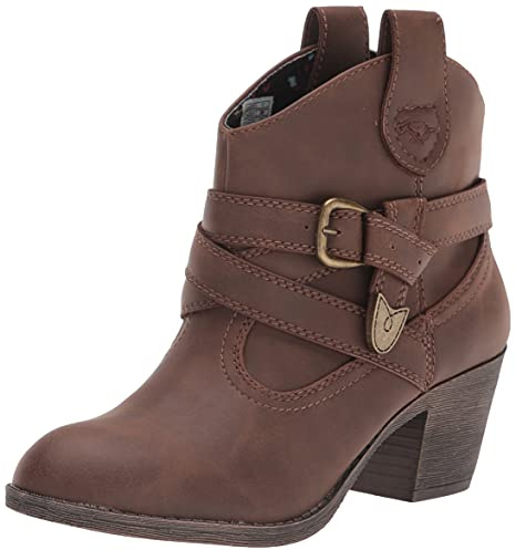 Rocket Dog Satire-Knöchelstiefel für Damen mit Pull-Up-Schlaufen, Dunkelbraun, 39.5 EU