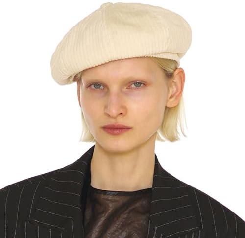 UNDERCONTROL Cord, gerippte Baumwolle, französischer Künstler, klassisches Castro-Muster, stilvoller Maler, größenverstellbar, Baskenmütze, Unisex, Zeitungsjungen-Jagdmütze, Korea
