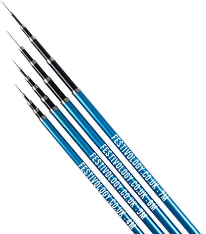 Asta telescopica per bandiera, 4 m