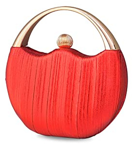 CORIOS Damen Abendtasche Glitzer Henkeltasche Funkelnd Clutch Tasche Hochzeit Brautbörse Schultertasche Glänzend Umhängetasche Cocktail Party Abschlussball Tasche für Frauen Rot