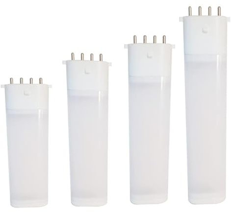 Fengyan Bombillas Domésticas 6 unids/lote Led 2G7 lámpara de enchufe Horizontal 2G7 lámpara de 4 pines PL lámpara de enchufe Horizontal 6W/8W/12W lámpara de repuesto ( Color : 6500K , Talla : 8W 32x17