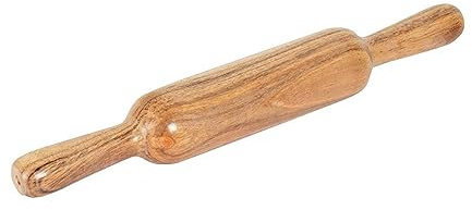 BishtHub Mattarello in legno Chapati Belan Brown Roti Maker Chapati Velan utensili da cucina - Confezione da 1