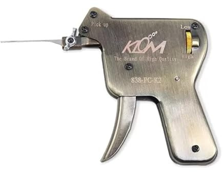 RLOkK KLOM - Pistola per grimaldelli, colore: argento