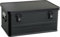 ALUTEC Caja de aluminio Classic 48 (color negro, contenido 48 ltr., dimensiones interiores (largo x ancho x alto) 550 x 350 x 250 mm/dimensiones exteriores (largo x ancho x alto) 575 x 385 x 270 mm,