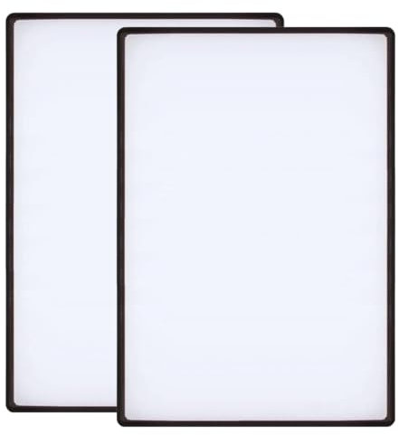 GXGM 2 Pezzi Lente Fresnel d'Ingrandimento,Ingrandimento Da Lettura Formato,Lente d'Ingrandimento a4,Lente Di Ingrandimento Della Pagina,Per i Libri,Giornali e Mappe,Anziani o Scarsa Visione