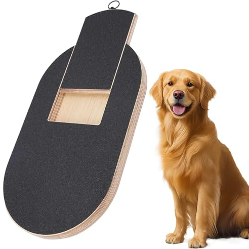 Kratzbrett für Hunde mit Leckerli Box, Krallenschleifer für Hunde, Stressfrei Kratzbrett für Hundekrallen, Sandpapierbrett Scratch Board Dog, Alternative zum Nagelknipser.