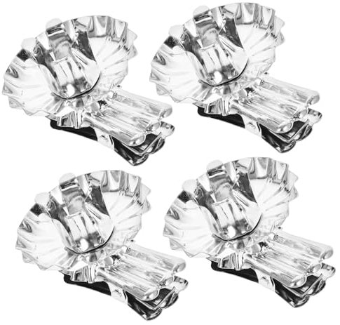 GETAJGHSD 36stücke Teiliges Metallkerzenhalter Clips Silberfarben Stabkerzenhalter Stabil Für Weihnachtsbaum Kerzenclips Kleine Kerzenhalter Für Weihnachtsdekoration