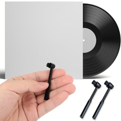 JEYORZY Spazzolino pulisci puntina dischi vinile, Spazzola per la Pulizia degli Aghi con Fibre di Carbonio Molto fitte e Sottili, Spazzola pulizia testina giradischi in fibra di carbonio