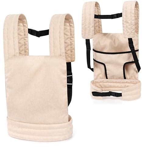 Bayer Design 62275AA Bärsele för babydocka EasyCarry babydockhållare, för dockor och mjukisdjur, Vadderad bärrem, kan bäras både fram och bak