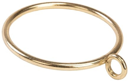 Vorhangringe mit Öse für Gardinenstangen, 50 mm Innendurchmesser, Metall, Gardinenringe, Silber 24 Stück TXZWJZ