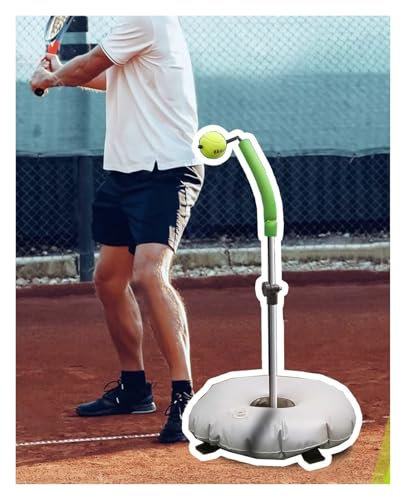 RoroCove Tennistrainer,Tennis-Trainer, Tennis Trainer Höhe Einstellbar Metall Tennis Training Ausrüstung Sport Anfänger Training Werkzeug