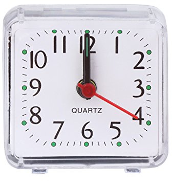 Haiki Square Alarm Clock Desk Table for Time Clocks for Home Bedroom Book Room Desk Decorations