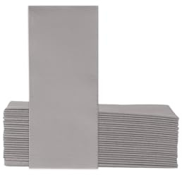 VelaHub Soft Point 50 Servietten, 1/8 Falten, Hochwertige, Einwegserviette, 32x38 cm, Grau